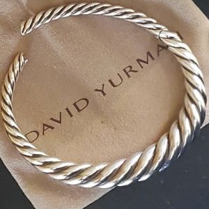 Authentic David Yurman 9.5mm Sterling Cable Bracelet.